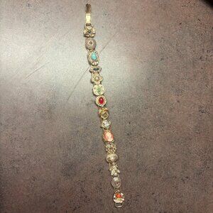 Gold Antique Charm Bracelet